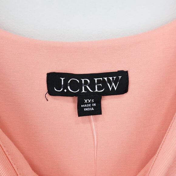 J.Crew Drop Waist Mixy Dress Peach Pink Size XXS  NWT - Picture 4 of 9
